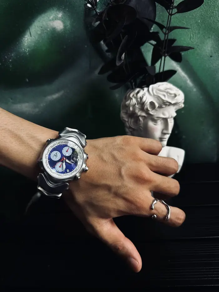 Montre classique rétro Y2K à trois aiguilles