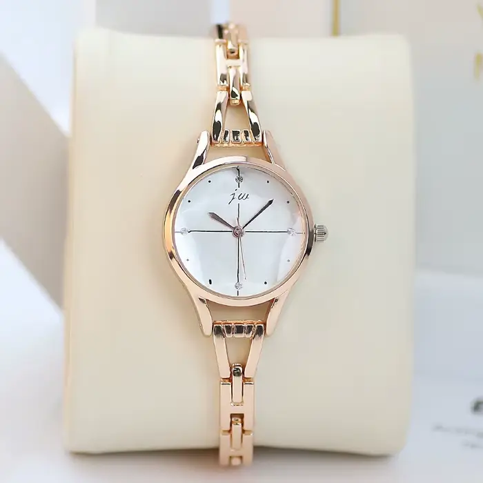 Femmes Bracelet montre élégante or Rose dames montres de luxe strass Simple mode femme Quartz relogi