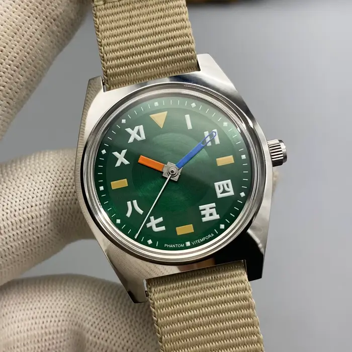 PHANTOM – montre mécanique à remontage manuel pour hommes, montre d'affaires rétro de 36mm, classiqu