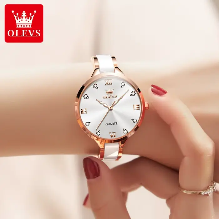 OLEVS 5872 montre de luxe de marque supérieure pour les femmes étanche lumineux Original Quartz dames montre-bracelet
