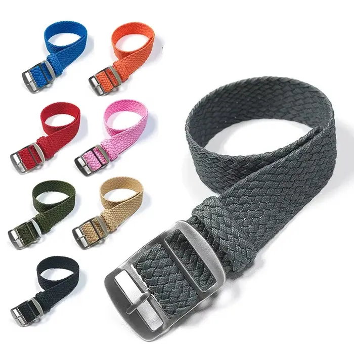 Bracelet tissé en tissu pour Bracelet de montre Perlon