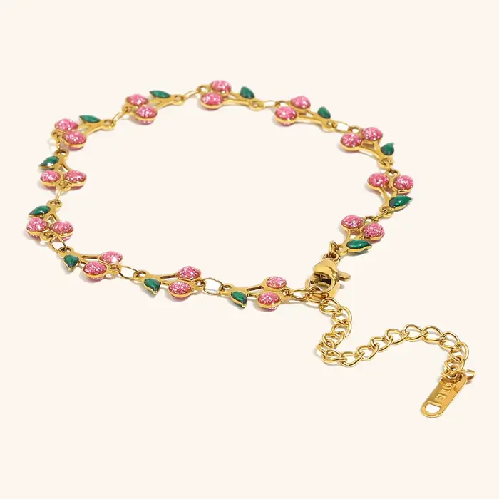 La. Bracelet en acier inoxydable Y2K pour femmes