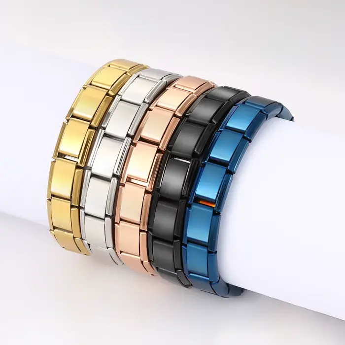 Bracelet en acier inoxydable italien à la mode avec motifs squelettes pour homme et femme occassions spéciales