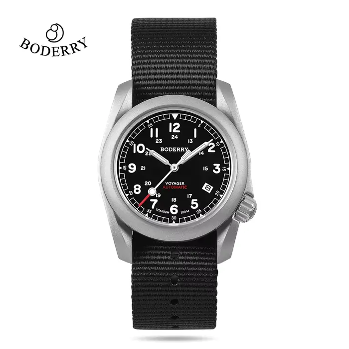 BODERRY montres de terrain pour hommes titane automatique pour Seiko montre-bracelet de plongée de marque supérieure
