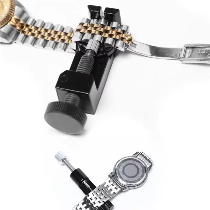 Outil de réparation de bracelet de montre en métal réglable pour Apple et Samsung