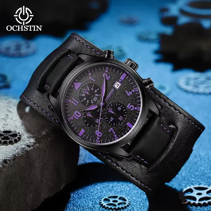 OCHSTIN nouveau 2026 à la mode et magnifique mouvement à Quartz multifonctionnel étanche artisanat série montre