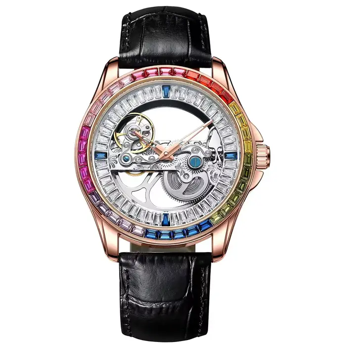 Montres pour hommes AILANG, montres automatiques mécaniques en acier inoxydable, montres squelette a