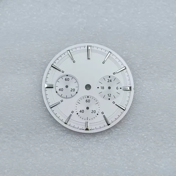 Cadran de montre VK63 29,5 mm 32,5 mm, chronographe sans logo, pour Seiko Longines Conquest Daytona,