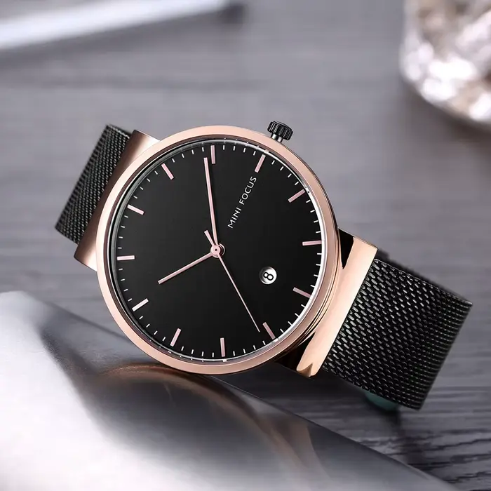 Nouvelle montre de mode homme haute qualité luxe acier inoxydable étanche classique quartz montre-bracelet homme grand cadran