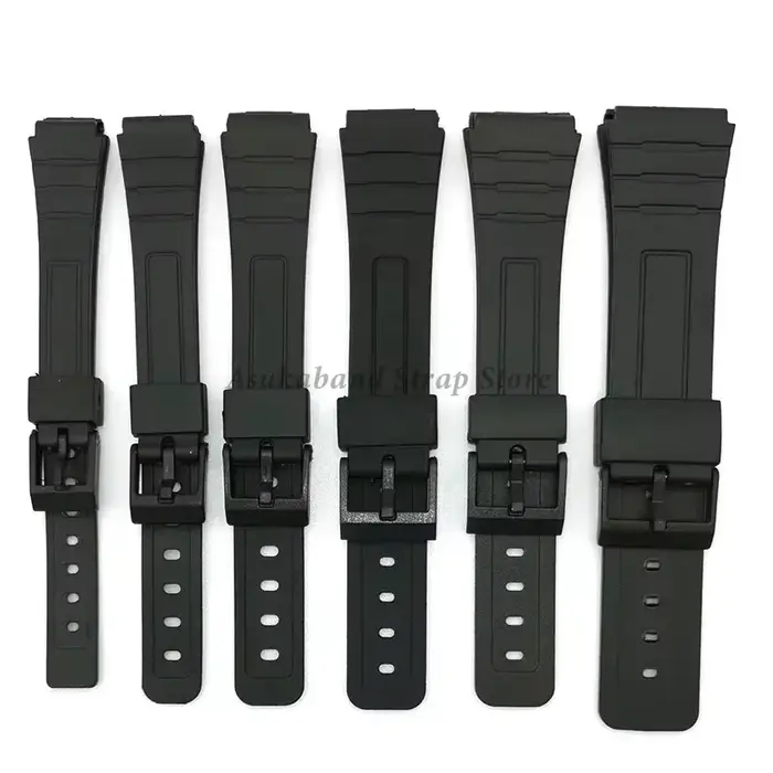 Bracelet en caoutchouc de Silicone pour Casio W800H A158/168 AE1200/1300 F91W F84