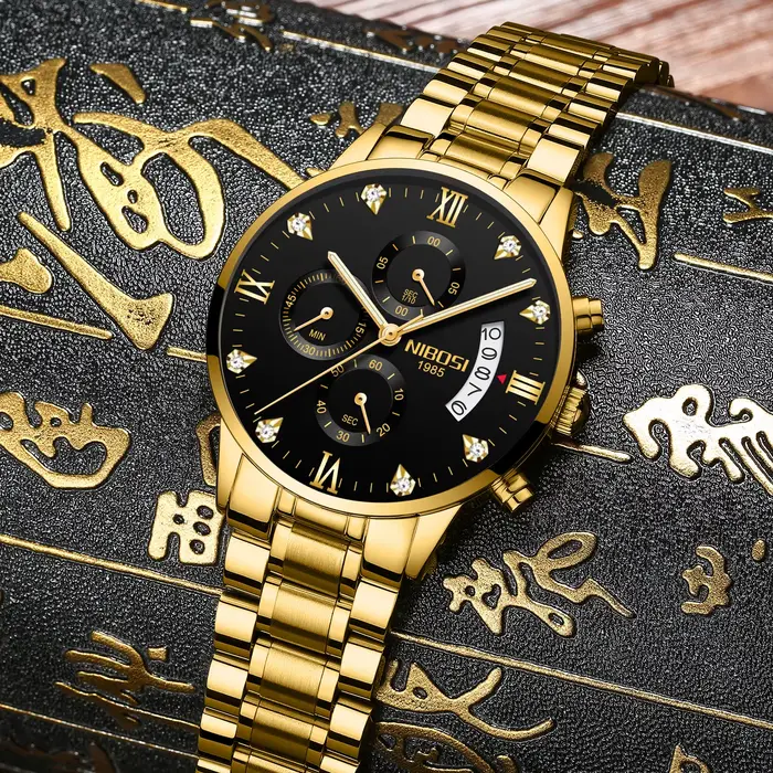Montre NIBOSI Luxe Quartz Femme Résistante à l'Eau Occasions Spéciales