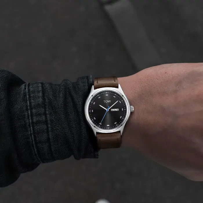 TOMI montre pour hommes minimaliste affaires décontracté montre à Quartz pour hommes et femmes à la