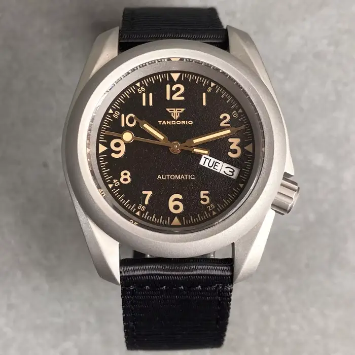 Tandorio – montre militaire Vintage pour hommes