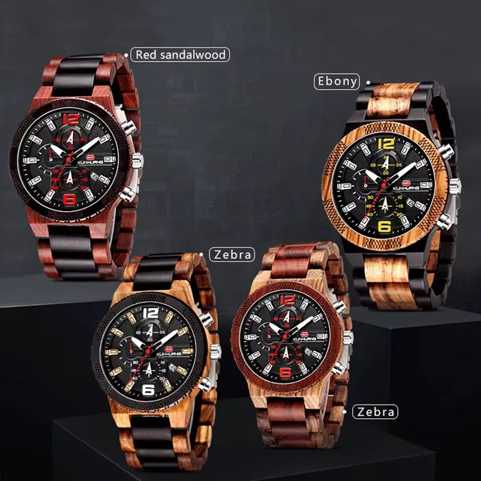 Montres en bois pour hommes montre