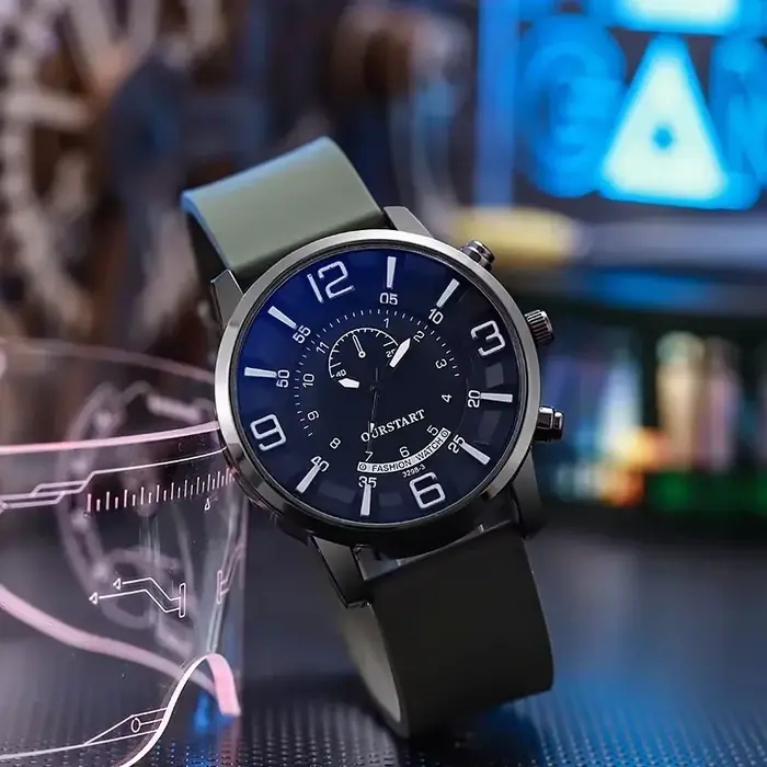 Montre à quartz d'affaires simple classique pour hommes