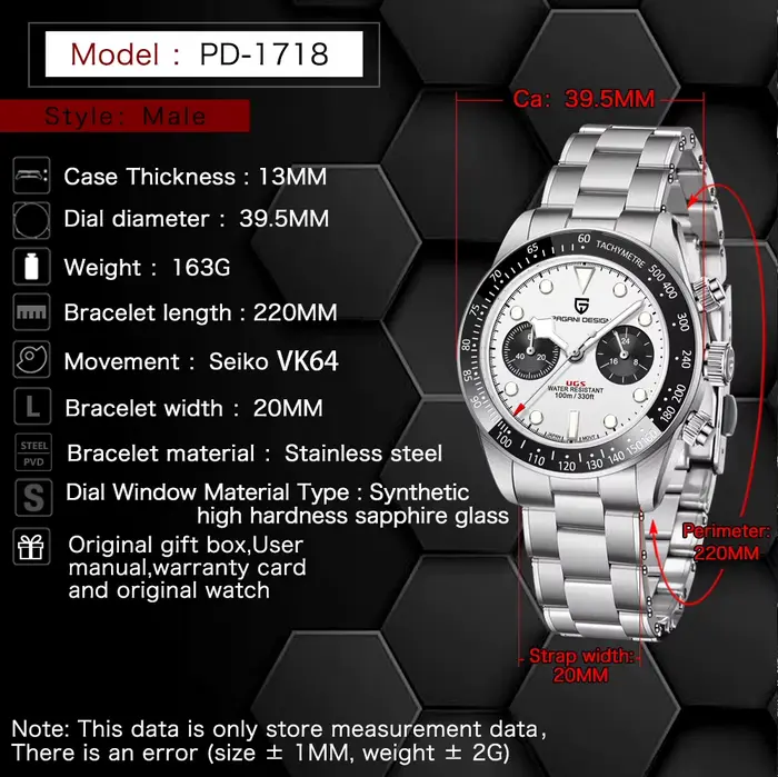 Nouvelles montres pour hommes Panda Quartz 2026