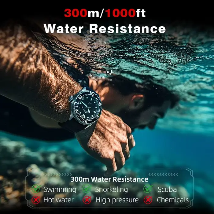 NORTH EDGE TRITON montre de plongée à énergie solaire hommes montres à Quartz de luxe