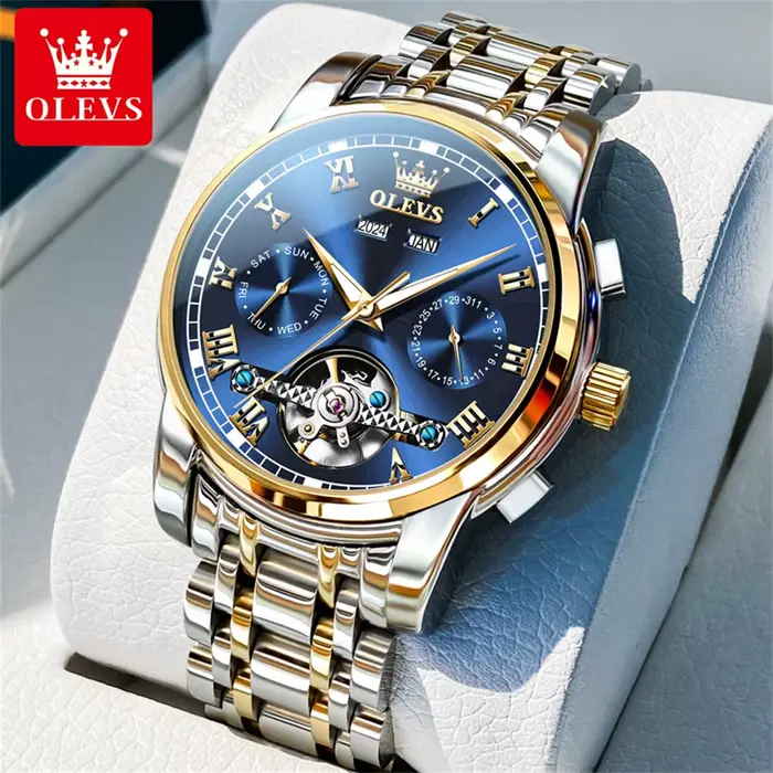 OLEVS 6607 montres automatiques pour hommes montre mécanique originale
