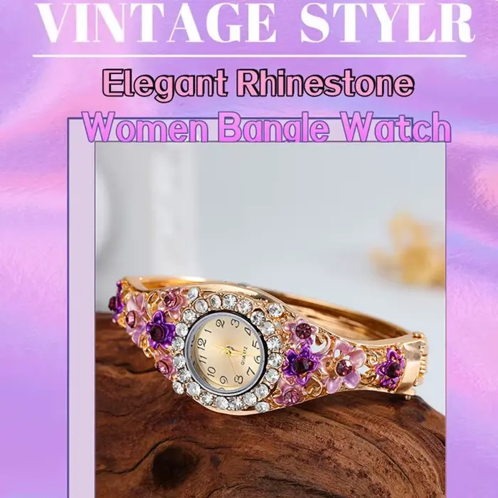 Montre-bracelet en acier inoxydable avec strass vintage pour femmes élégante et sophistiquée pour toutes les occasions