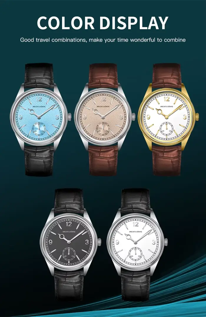 Specht & Söhne nouveautés 1908 montres automatiques pour hommes en acier inoxydable mouette Movt montre-bracelet mécanique 50M étanche