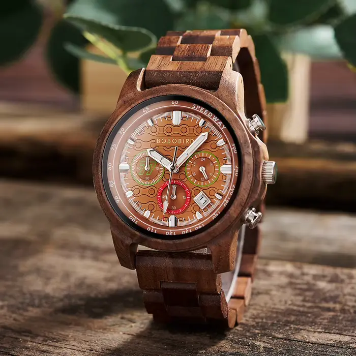 Montres pour hommes BOBO BIRD montre en bois de luxe