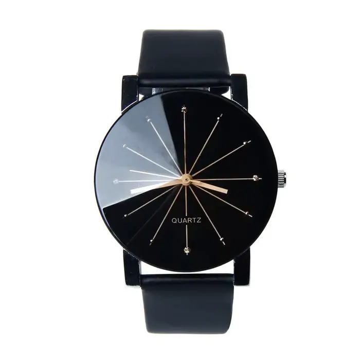 Couple amoureux montres Quartz cadran horloge en cuir PU montre-bracelet Relojes montre femmes hommes mode luxe Relogio Feminino Saat