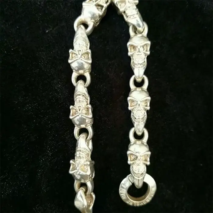 Bracelet de luxe tibétain en argent pour hommes et femmes