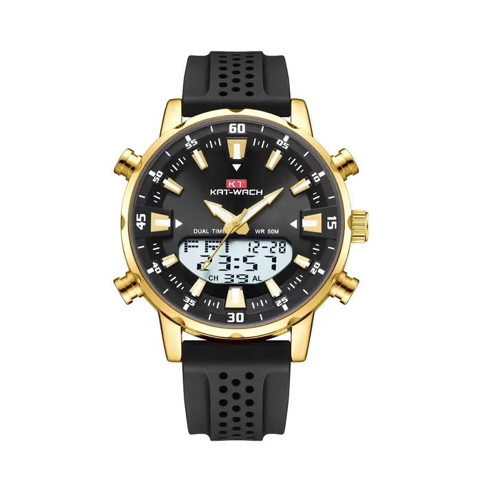 Kat-Wach-Montre à quartz étanche pour homme