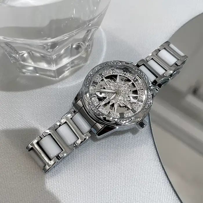 Montre mécanique tournesol pour femme