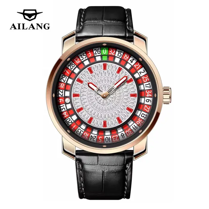 Montre mécanique de luxe pour homme AILANG, design créatif Roulette Vegas, cadran rotatif, diamants