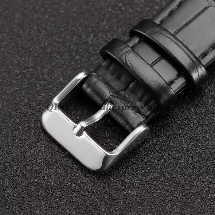 Bracelet de montre en cuir de vachette convexe pour Vacheron Constantin Overseas unisexe élégant pour homme et femme occasions spéciales et tous les jours