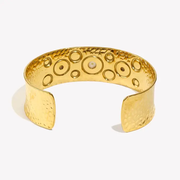 E.B.belle – Bracelet manchette en perles multi-tailles