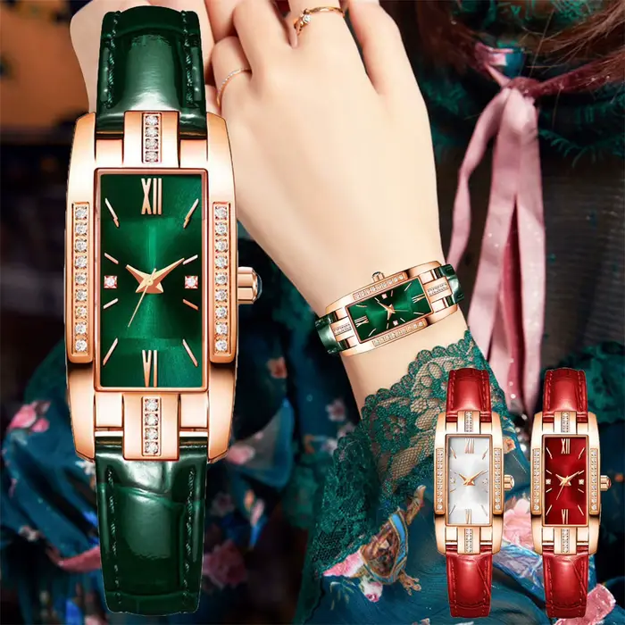 Montre à Quartz en diamant pour femmes
