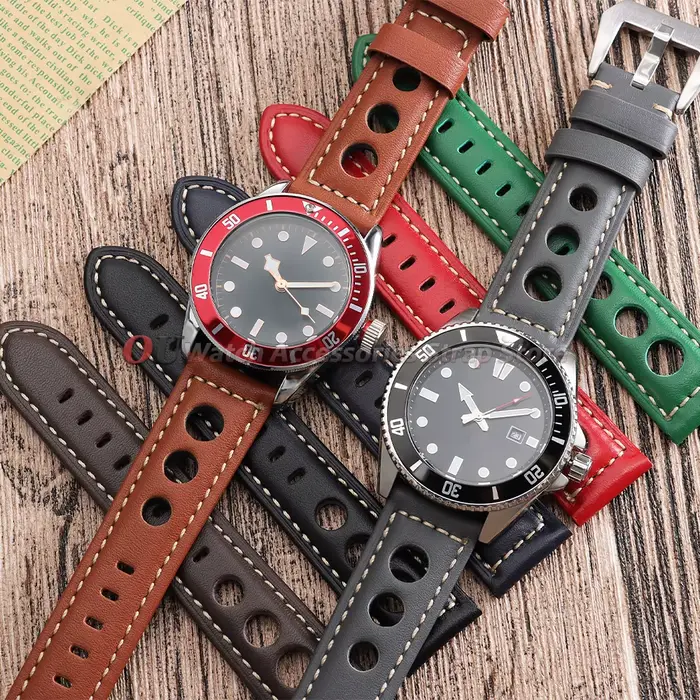 Bracelet de montre en cuir vintage pour Panerai