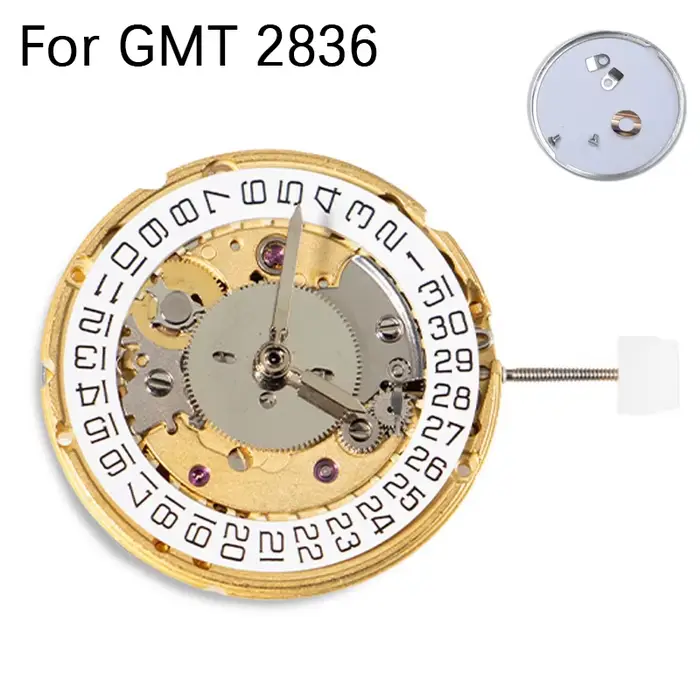 Nouveau mouvement mécanique automatique à 4 aiguilles GMT 2836 fabriqué en Chine pour montre homme 2
