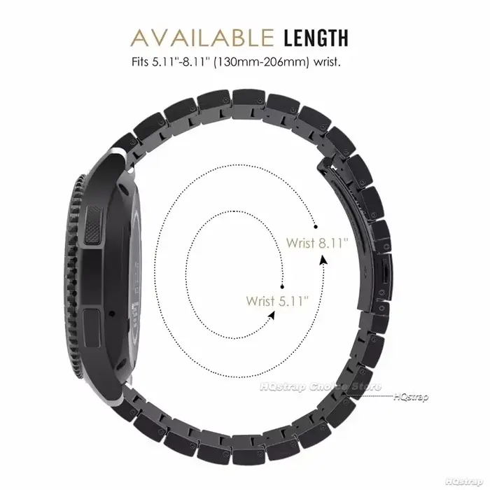 Bracelet en acier inoxydable massif pour Seiko