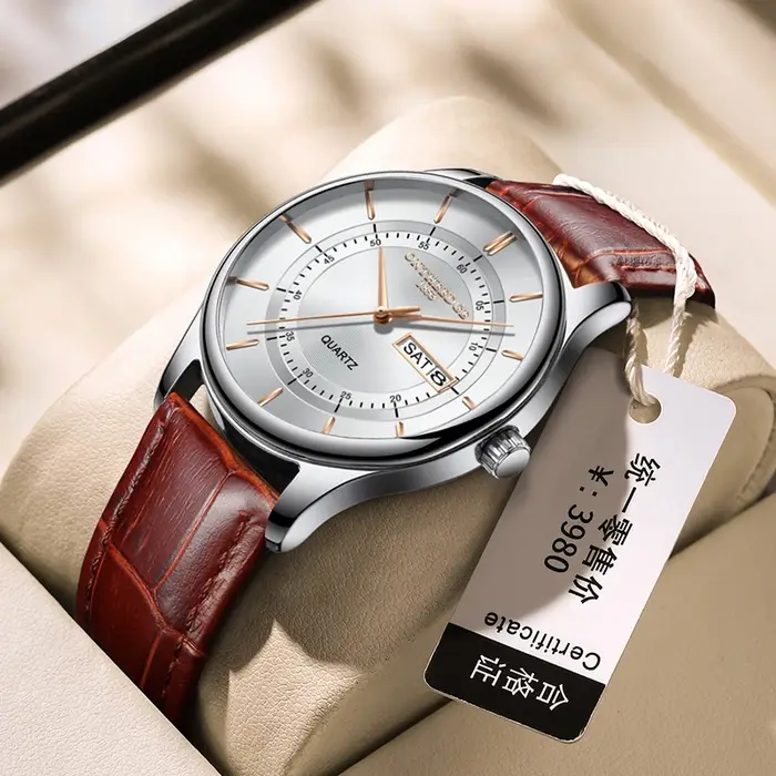 Montre à quartz étanche pour homme
