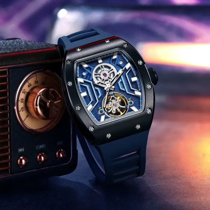 Montre automatique squelette pour homme Daniel Gorman 919028