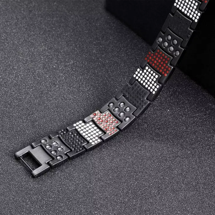 ARADOO Bracelet en titane pur de haute qualité pour hommes et femmes