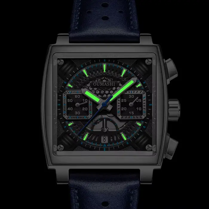 Montre mécanique pour hommes chronographe multifonctionnel 7750