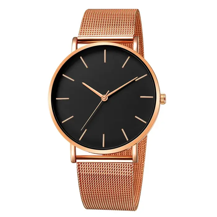 Hommes mode Ultra mince montres simples