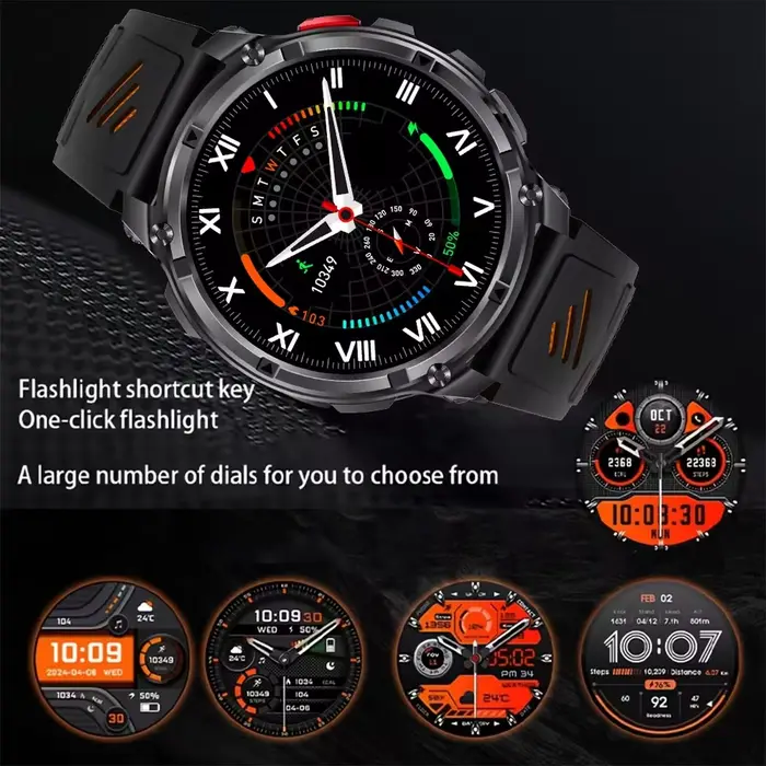 Nouveau T-Rex3 Ultra 1100mAh batterie montre intelligente GPS piste boussole IP69K étanche sport tracker extérieur militaire montres intelligentes