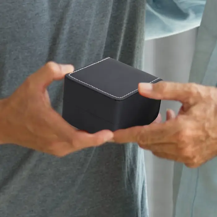 Étui de présentation pour montre individuelle avec sac à main en cuir PU
