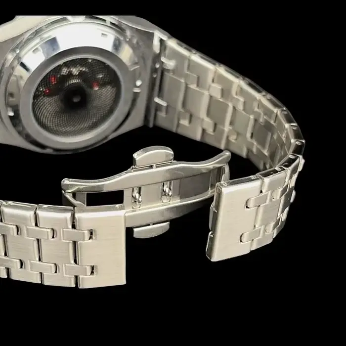 Nouvelle montre OMAYS avec cadran luminescent et double boucle papillon pour homme et femme, élégante et résistante à l'eau, pour occasions spéciales et quotidienne