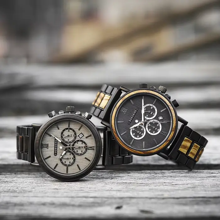 BOBO BIRD – montre-bracelet en bois à Quartz pour hommes