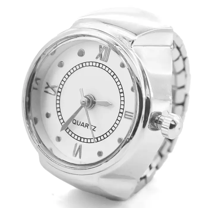 Nouvelles offres spéciales montres à anneau littéral romain créatif avec boîtiers en alliage