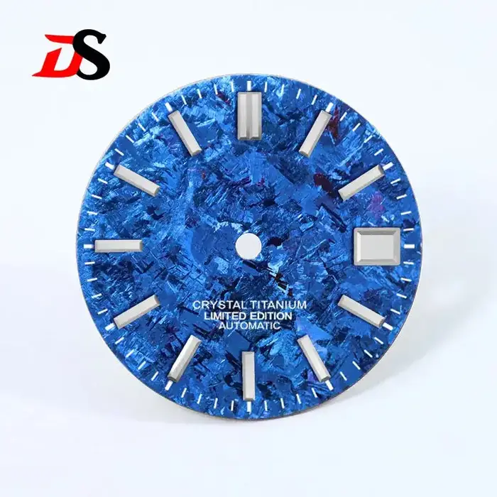 Cadran de montre en titane cristal de glace de 28
