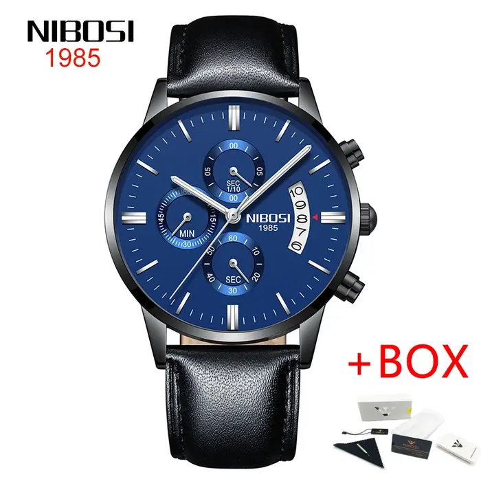 Montre-bracelet analogique à quartz pour homme
