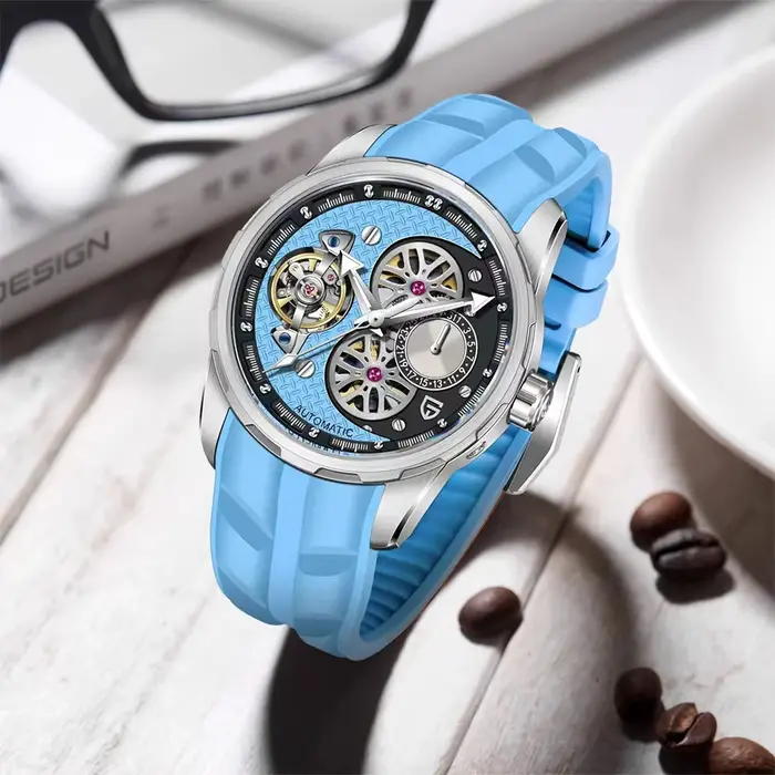 PAGANI DESIGN – montre mécanique à Tourbillon pour hommes