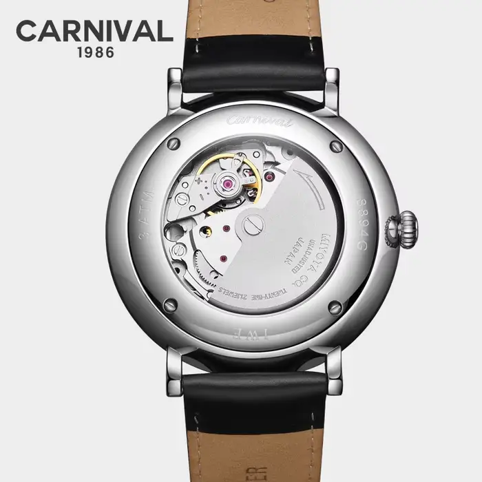 Montre Carnaval haute qualité Miyota automatique incurvée saphir élégante pour hommes occasions spéciales